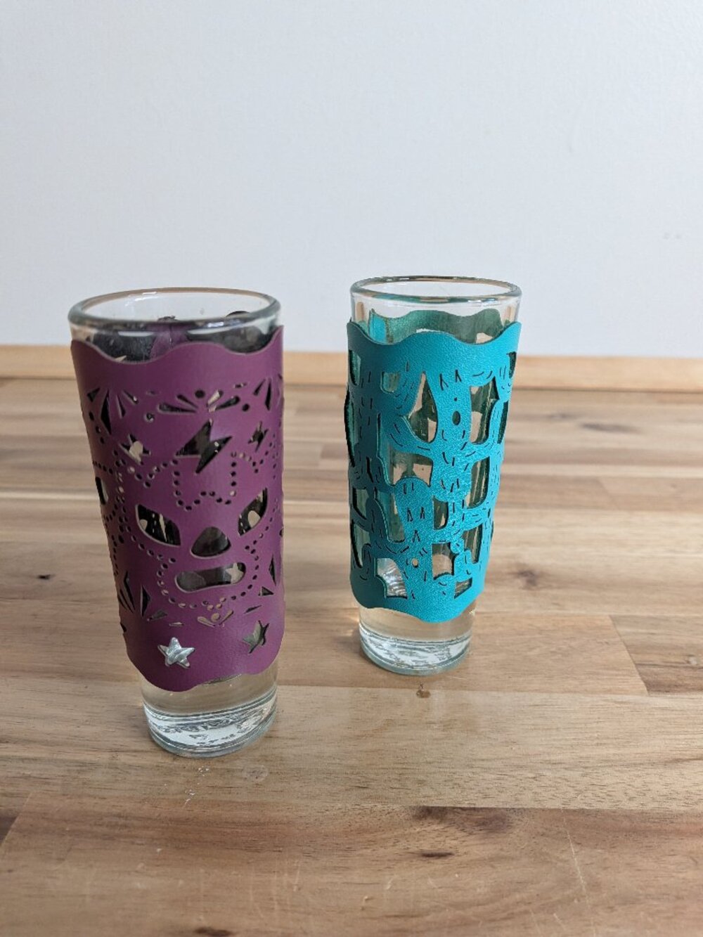 Shot glasses. set of 2. his and hers.